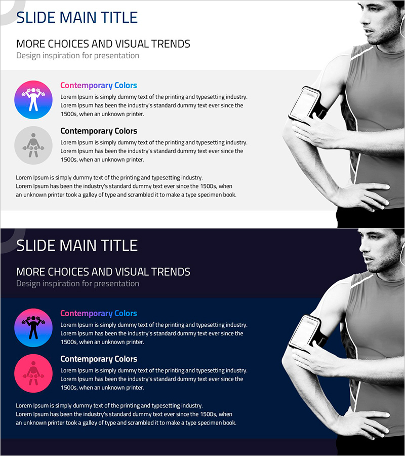 어깨 운동 슬라이드 – 현대적인 디자인의 효과적인 프로그램 소개