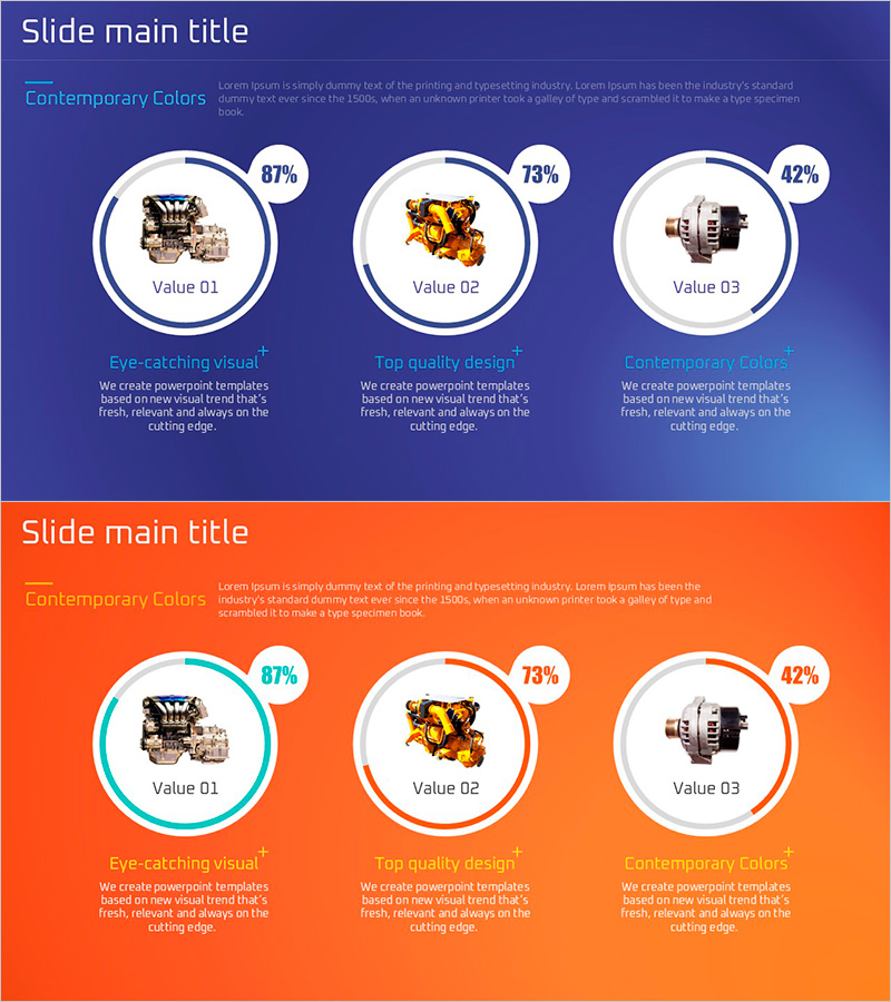 부품 개발 현황 및 점유율 – 효과적인 데이터 시각화