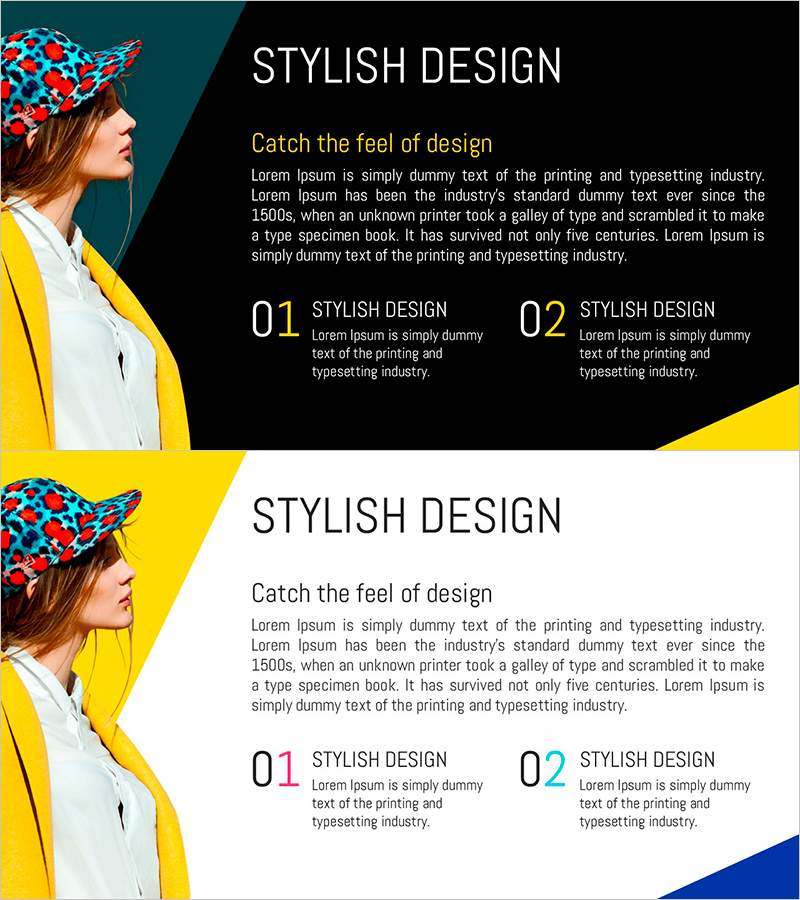 유니크 패션 모델과 텍스트로 사업 추진 전략 소개 – 스타일과 혁신