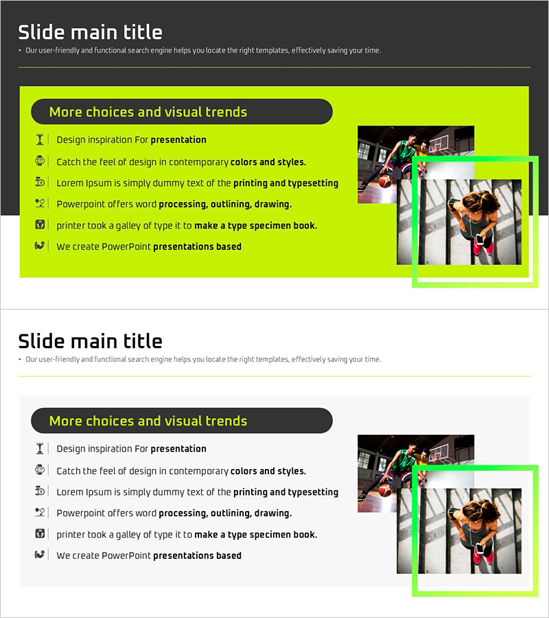 운동 유의사항 슬라이드 템플릿 - 건강과 안전을 담다