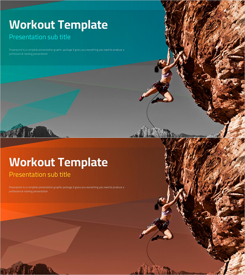 클라이밍 운동 템플릿 표지