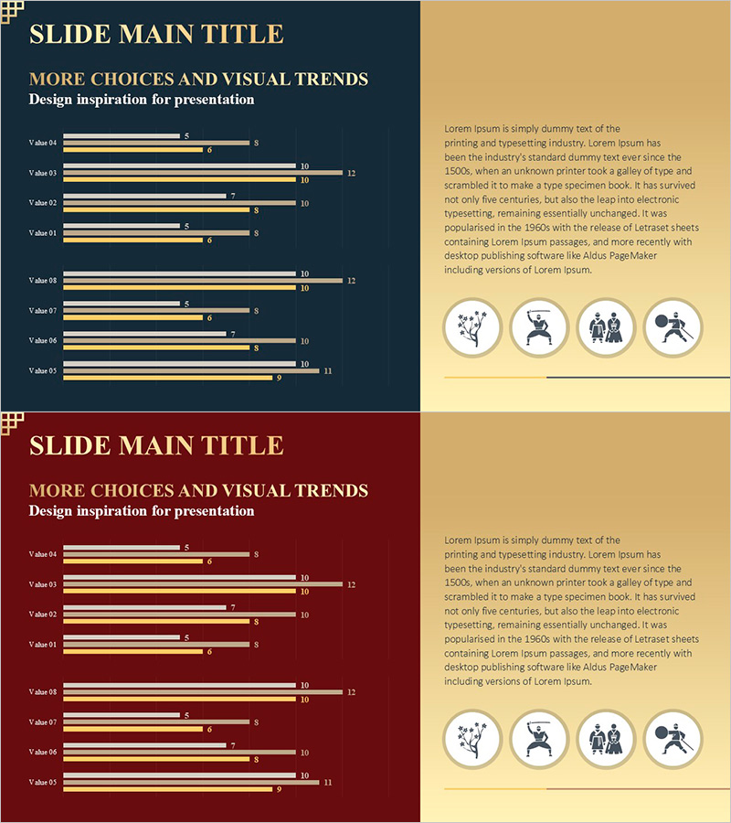 골드 가로막대 차트 분석 – 비즈니스 인사이트를 시각화
