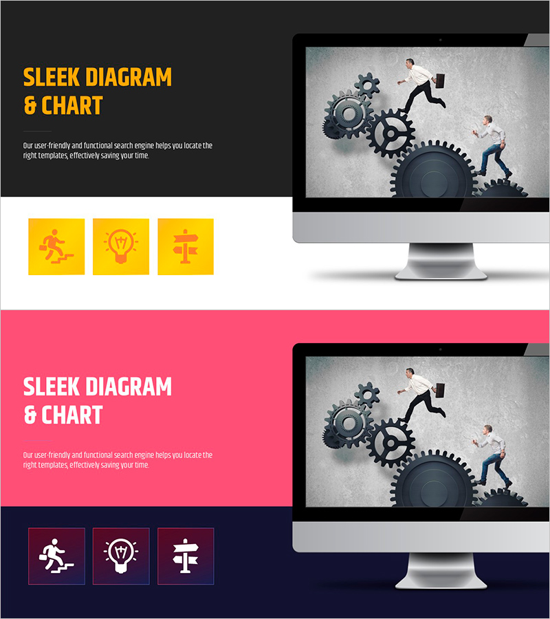 Running Modern Worker Slides – Visual of Effort and Challenge