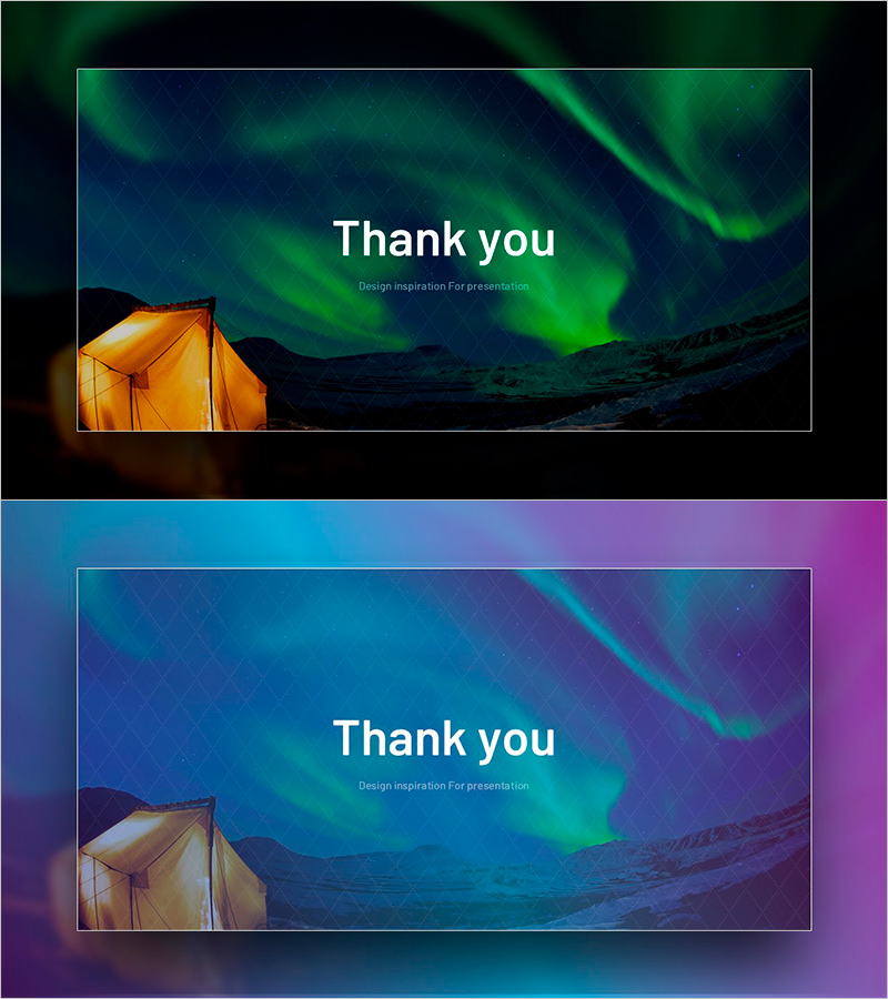 자연 와이드 템플릿 엔딩표지 – 감동을 담다