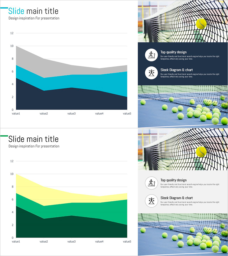 테니스 운동 영역형 차트 – 시장 점유율 및 전망