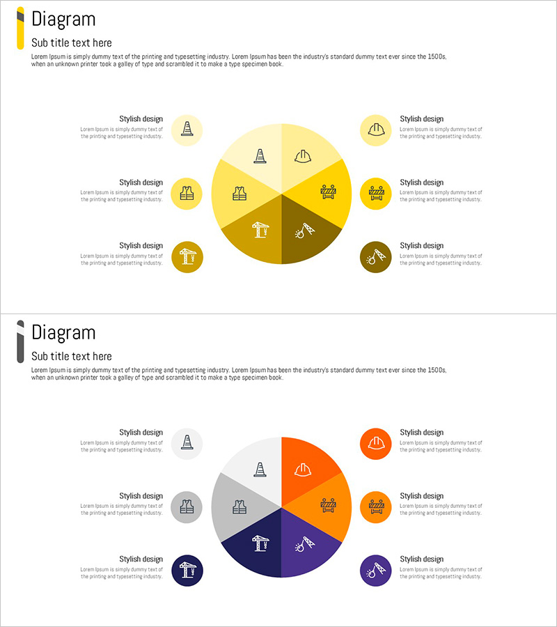 건축 기술 현황 다이어그램 – 확산된 비즈니스 영역