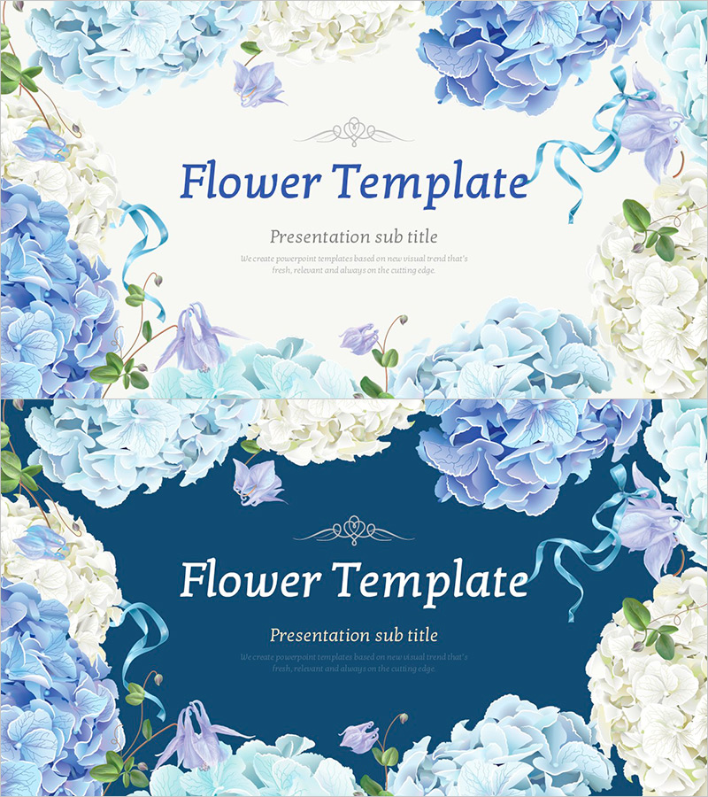 플라워 파티 템플릿 표지