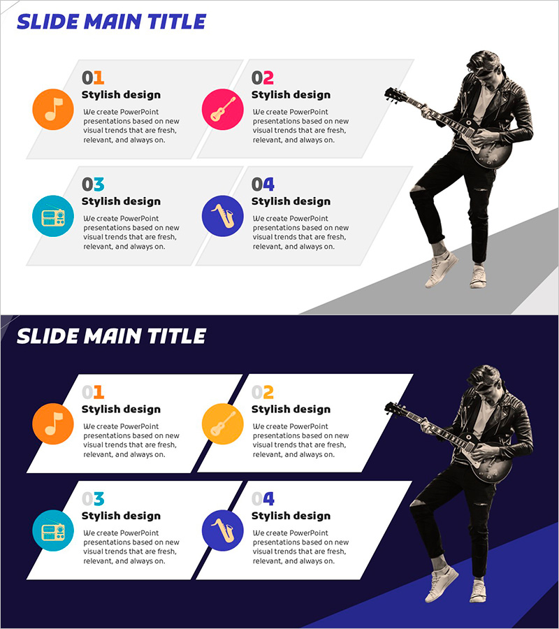 악기 연주 역량 다이어그램 – 창의적인 사업 소개