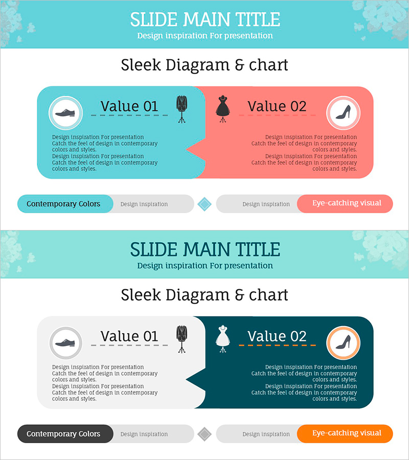 남성복과 여성복의 차이 – 다이어그램으로 이해하기