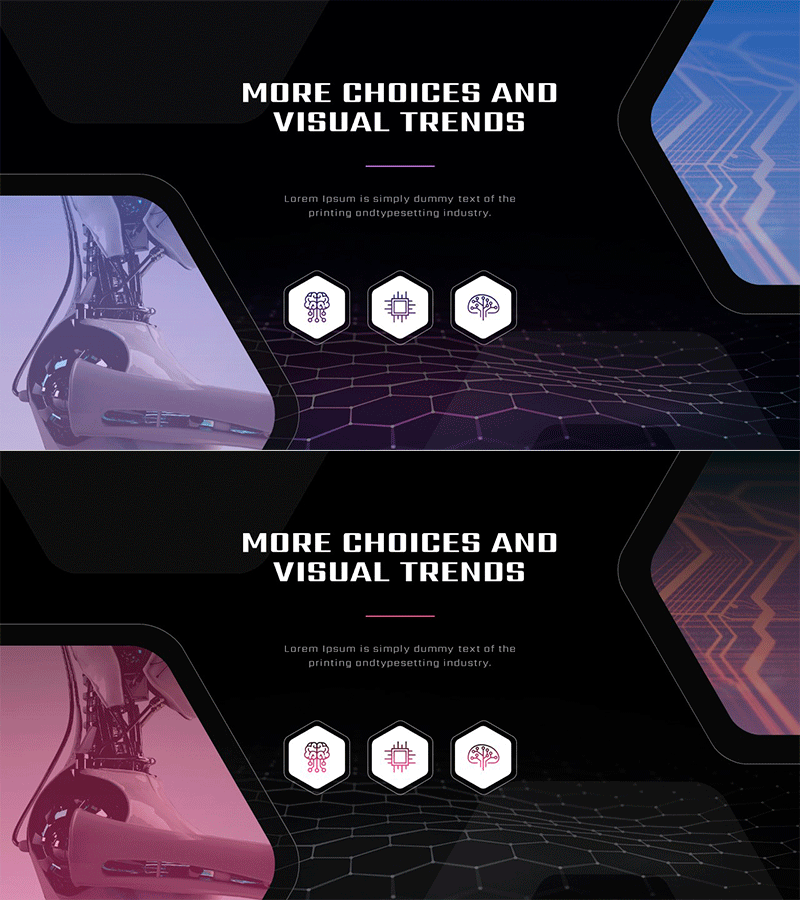 AI 서비스 사업배경 슬라이드 - 비전과 전략