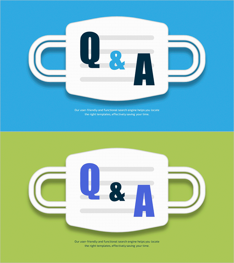 코로나 19 예방 템플릿 Q&A – 안전한 정보 안내