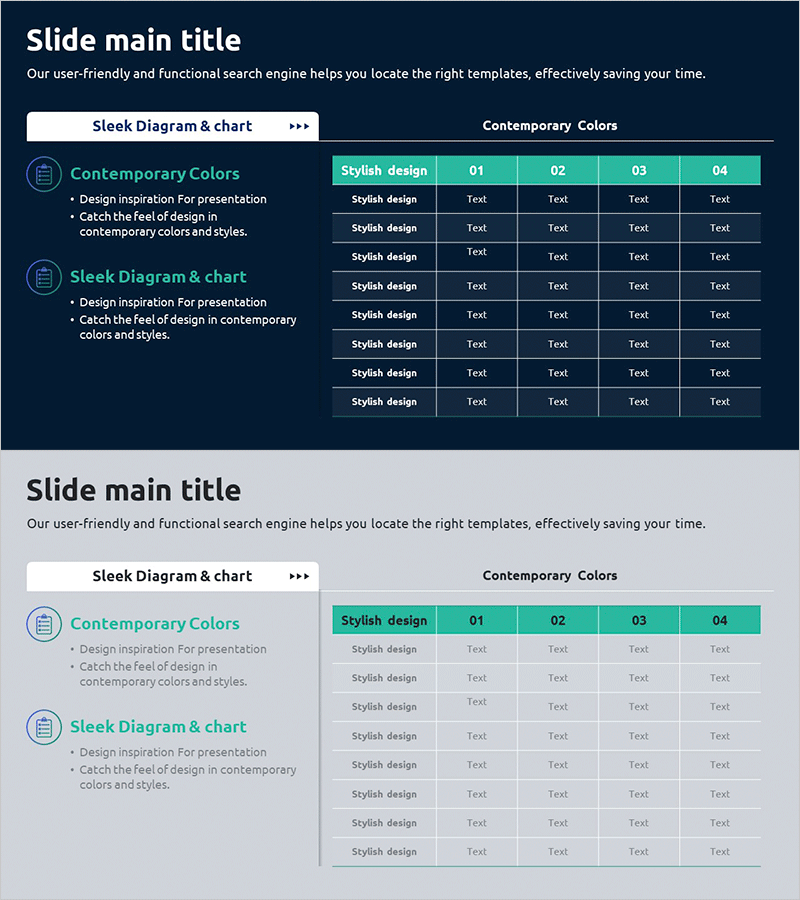 진료 기록 차트를 통한 시장 분석 – 전문적이고 현대적인 디자인