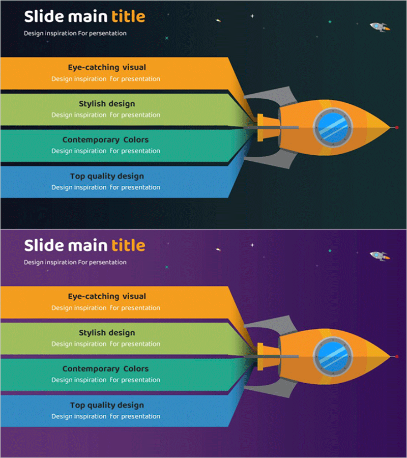로켓 발사 목표 다이어그램 – 사업 비전과 전략