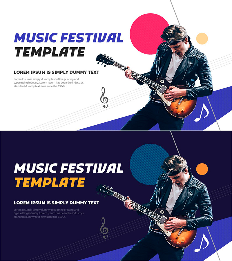 음악 페스티벌 템플릿 표지