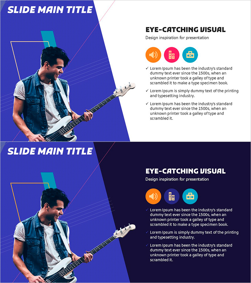 일렉 기타 음향 체크 – 비전과 전략을 담은 프레젠테이션