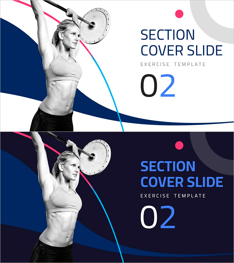 운동 테마 템플릿 간지02 – 섹션 첫 장 커버 슬라이드
