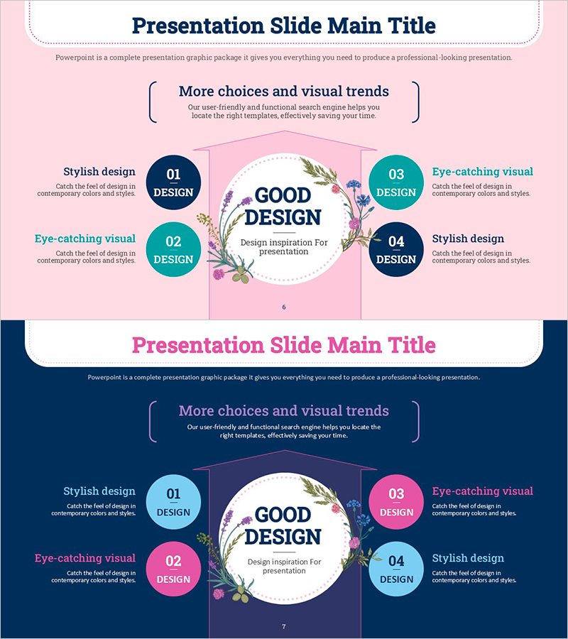 꽃과 전략 다이어그램 – 비즈니스 비전을 시각화하다