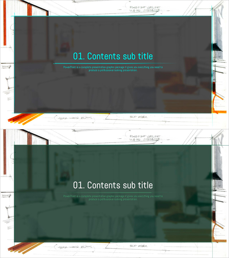인테리어 제안서PPT 간지 – 공간 디자인의 매력