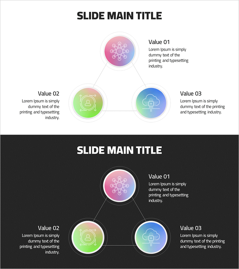 인공지능 사업 분야를 시각화한 다이어그램 슬라이드
