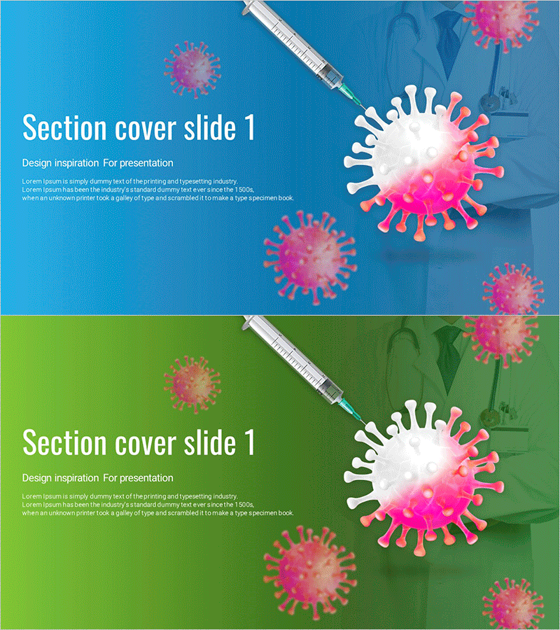 바이러스 백신 템플릿 간지 01 – 건강과 안전을 담은 커버