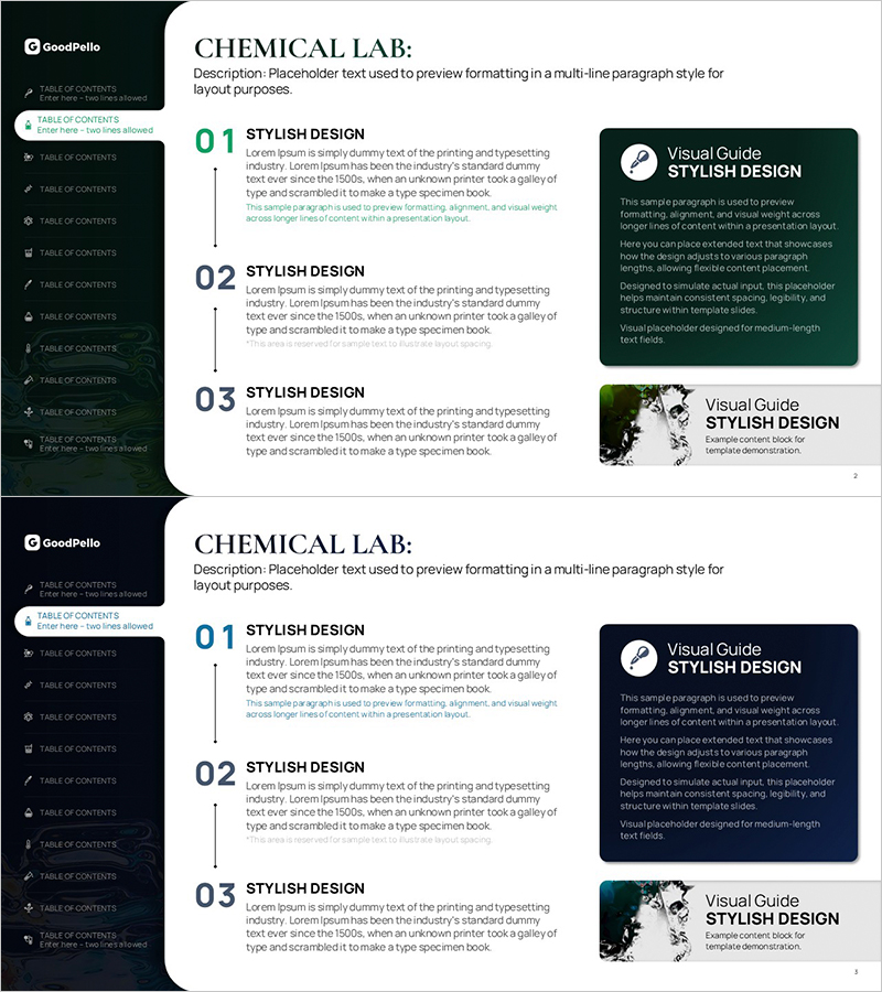 모던한 다이어그램 프레젠테이션 템플릿