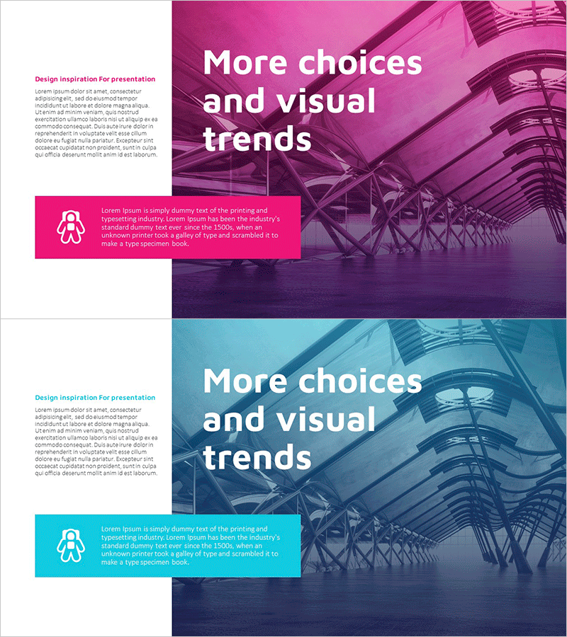 비즈니스 사업목표 안내 슬라이드 – 전략과 비전