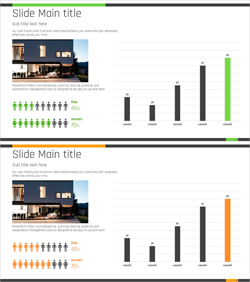 시장 및 소비자 분석을 위한 부동산 매물 슬라이드
