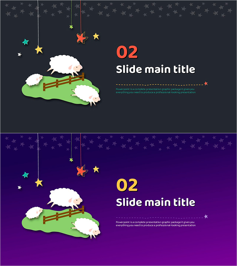 꿈 템플릿 간지02 – 창의적인 프레젠테이션