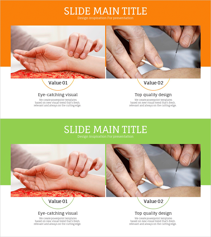 동양의학 치료 프로그램 소개 – 시각적 매력과 품질 디자인