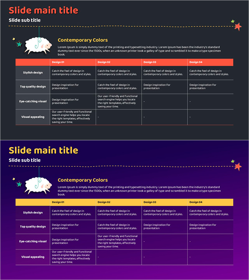 Sheep Illustrations and Tables for Operational Plans