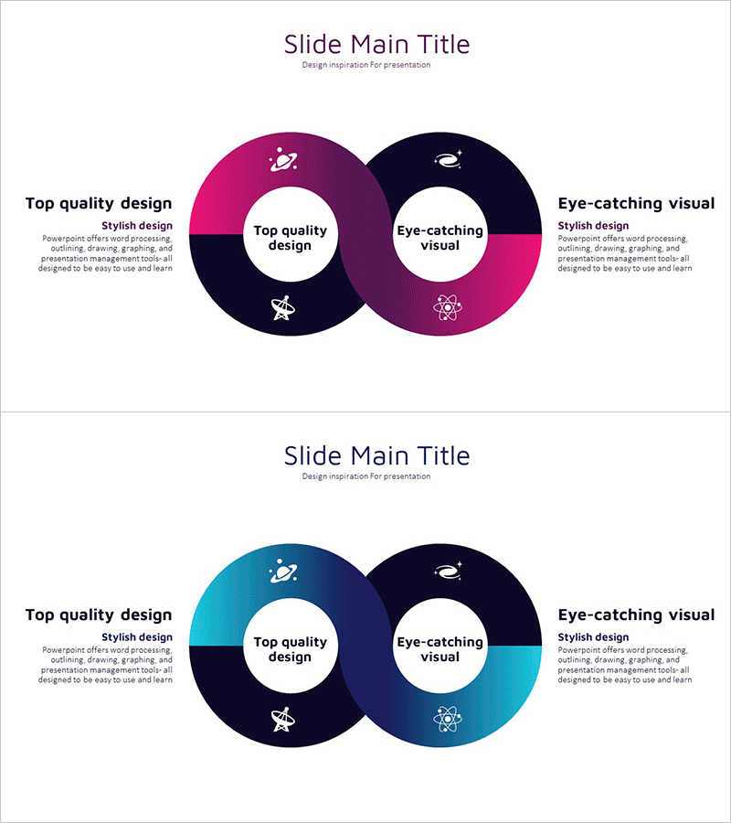 우주산업 뫼비우스 모양 다이어그램