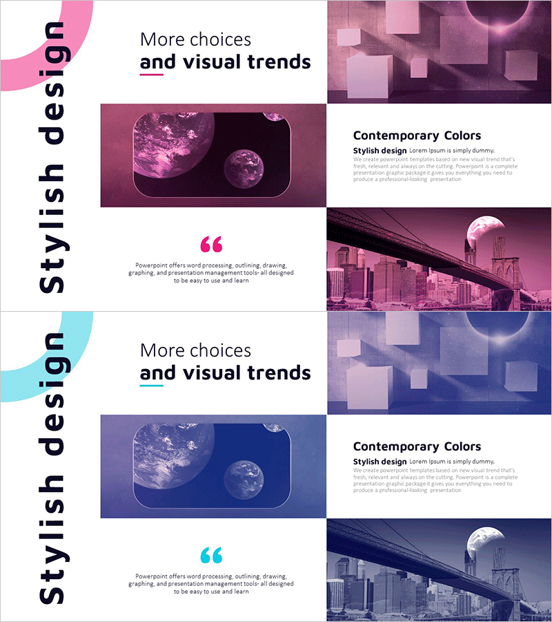 비즈니스 서비스 소개 슬라이드 - 클러스터 다이어그램 활용