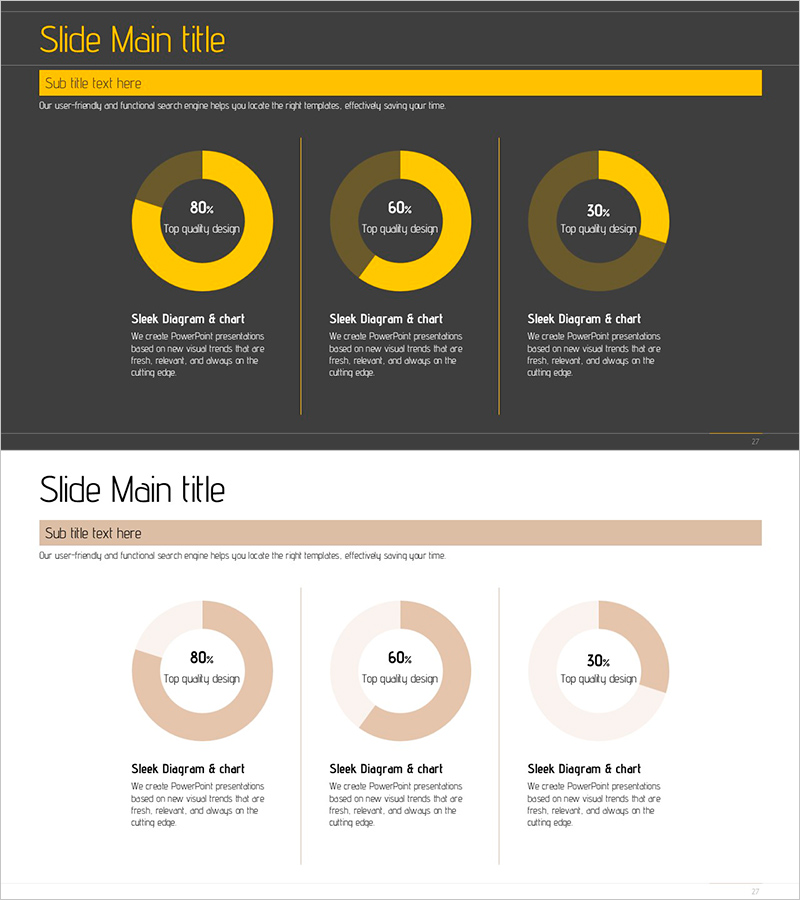 심플한 무료 도넛차트 3종 – 데이터 시각화의 필수템