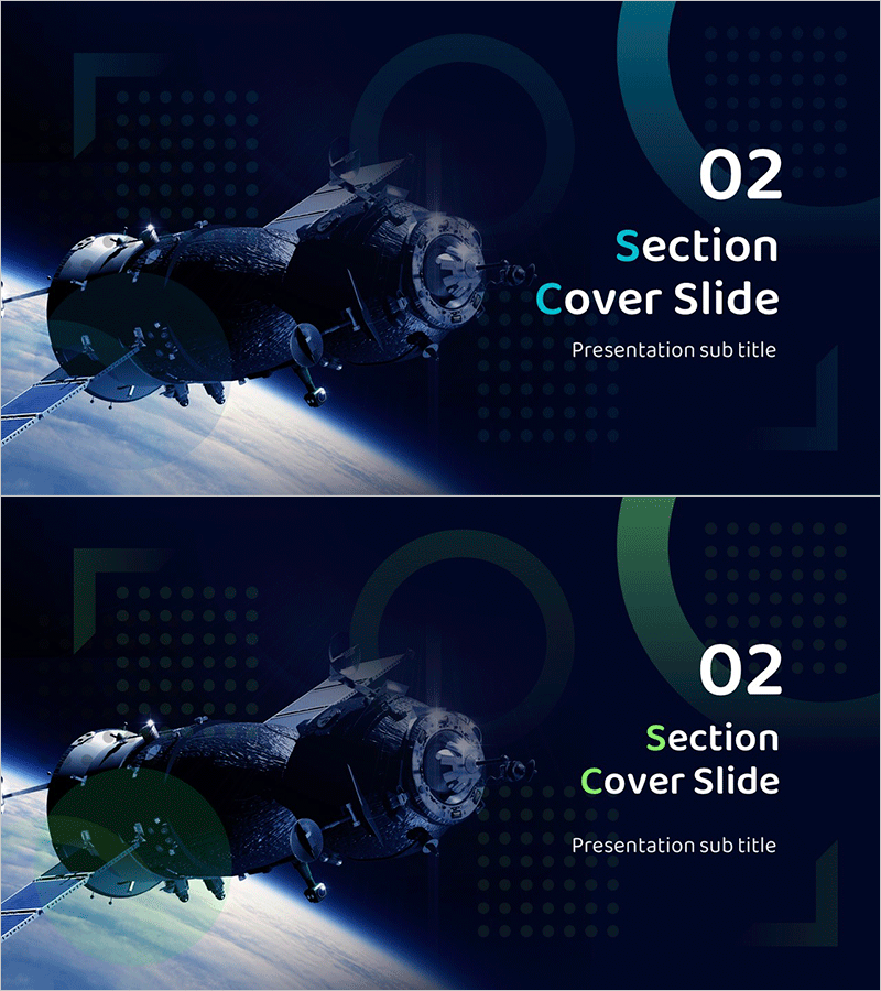 항공우주산업 템플릿 간지 02 – 섹션 커버 슬라이드