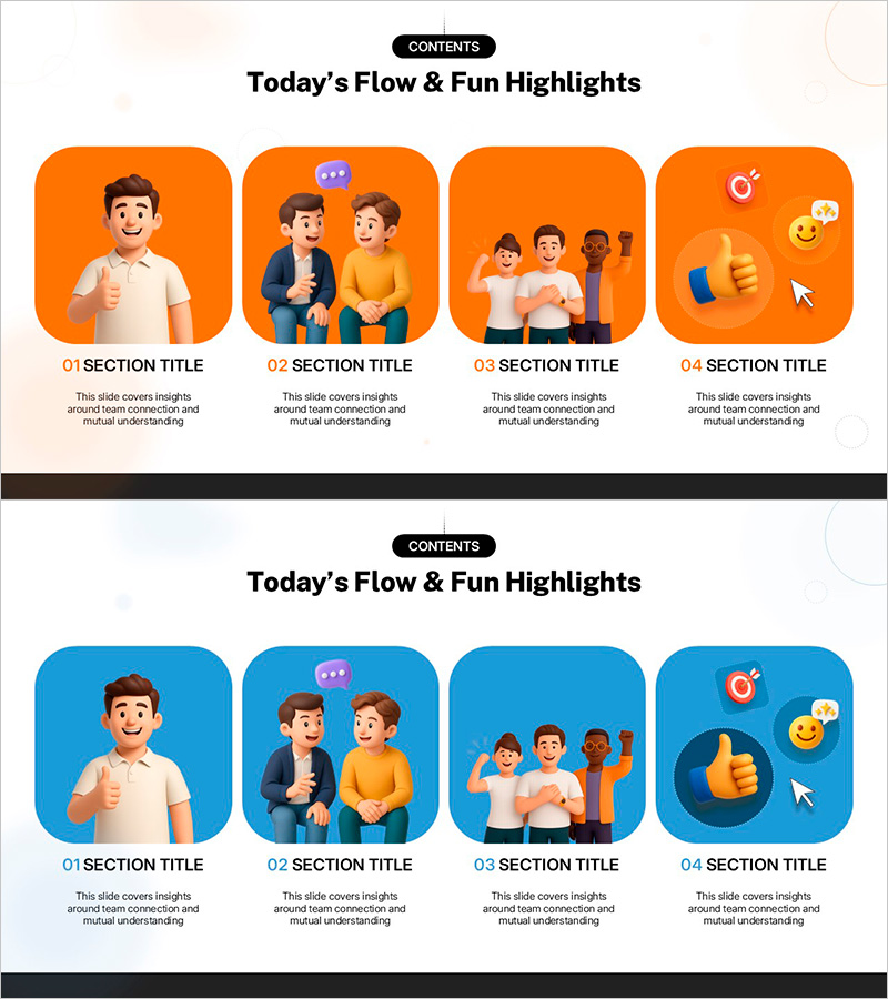 팀워크 일러스트 템플릿 목차 – 원활한 팀 연결과 이해