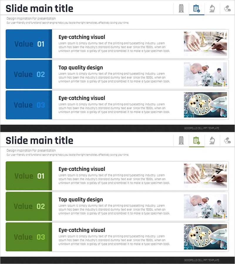 의료 프로그램 소개 다이어그램 – 효과적인 클러스터 구성