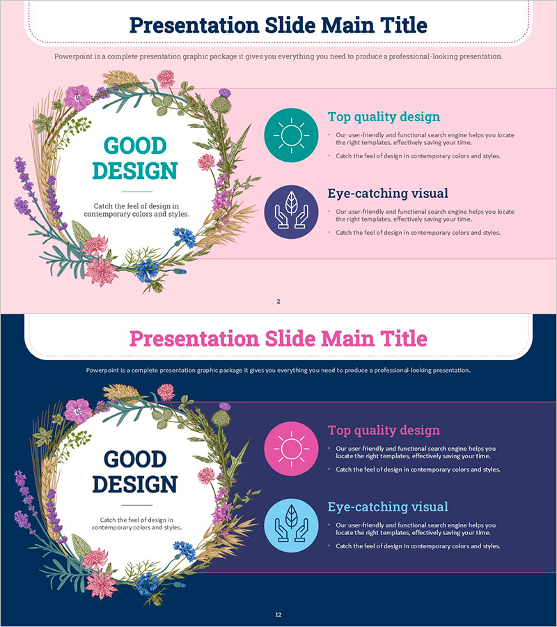 봄 날씨 텍스트 박스 – 상품 생산계획을 강조하는 클러스터 디자인