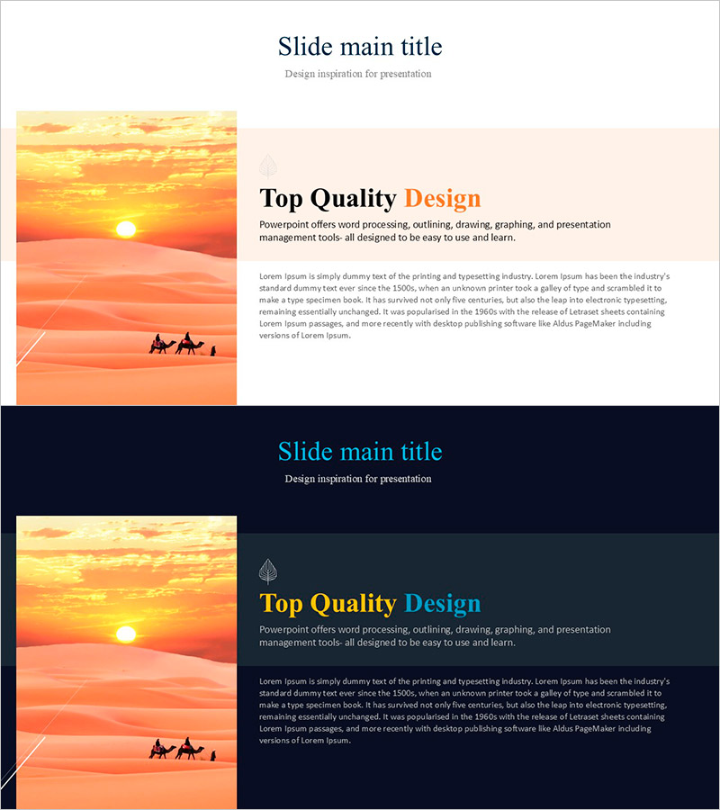 사막 여행에 대한 프레젠테이션 – 전략적 마케팅 분석