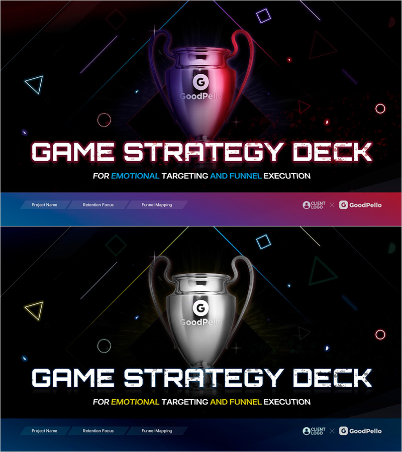 게임 우승 전략 템플릿 표지