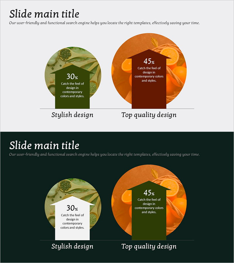 과일의 항산화 기능을 강조하는 인포그래픽 슬라이드