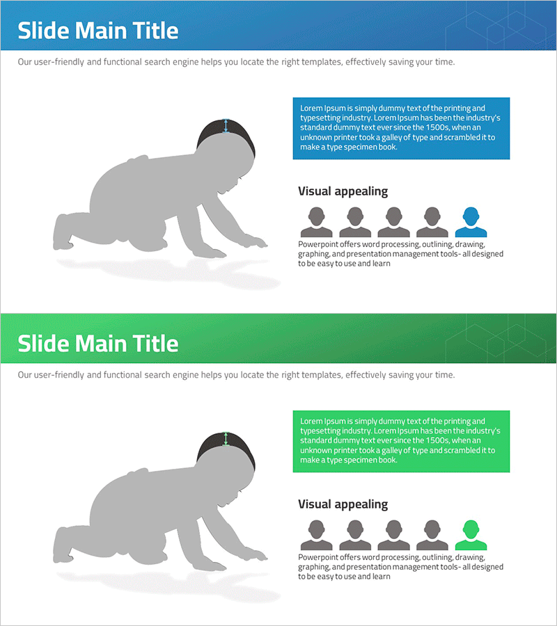아기 머리크기 분석 다이어그램 – 고객 이해를 극대화하는 자료