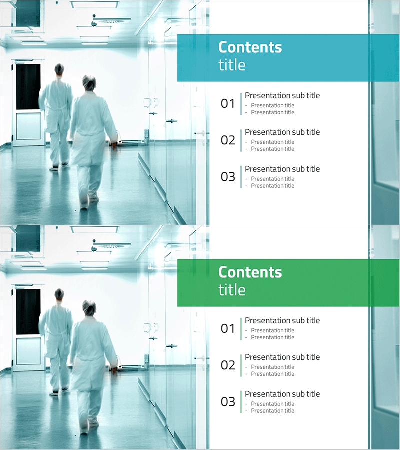 의료 수술 템플릿 목차 – 전문성 있는 프레젠테이션