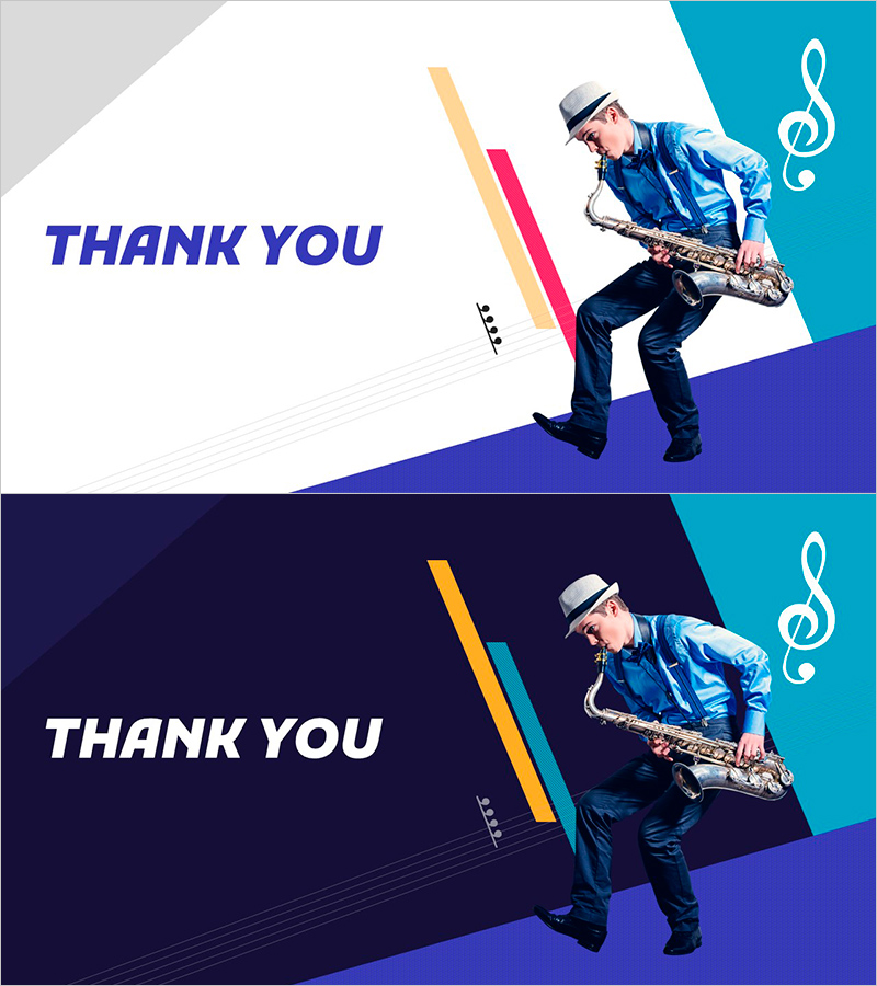 음악 페스티벌 템플릿 엔딩표지 - 감사의 메시지