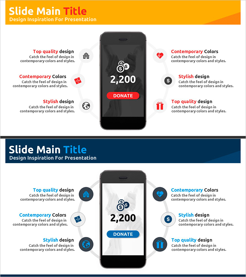 가격 및 프로모션 전략 슬라이드 – 다이내믹한 확산형 디자인