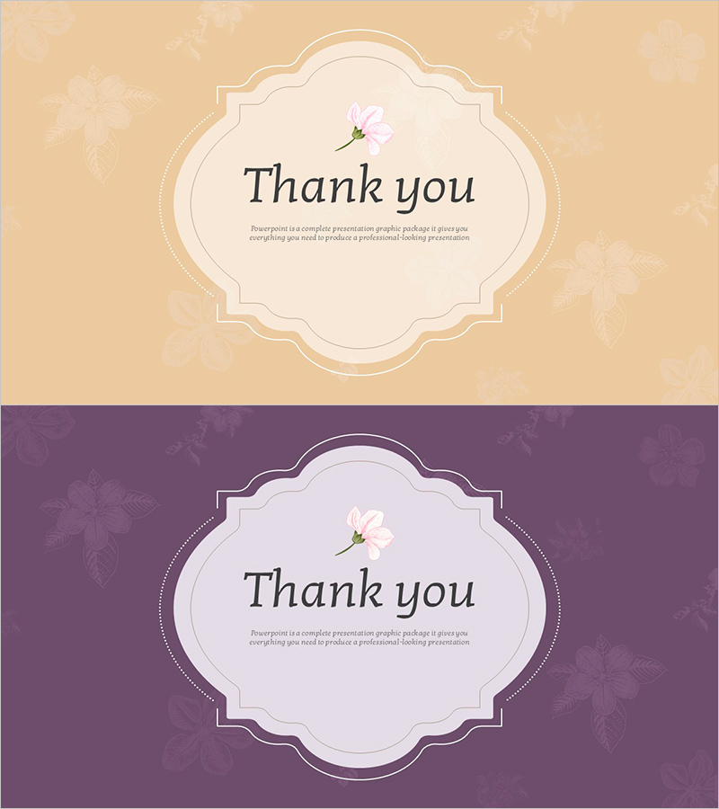 결혼 준비를 위한 엔딩 슬라이드 템플릿