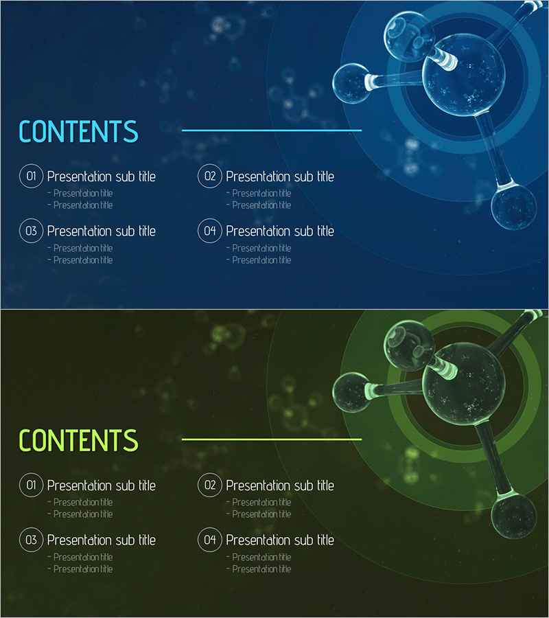 생명공학 분자 구조 템플릿 목차 – 혁신과 탐색