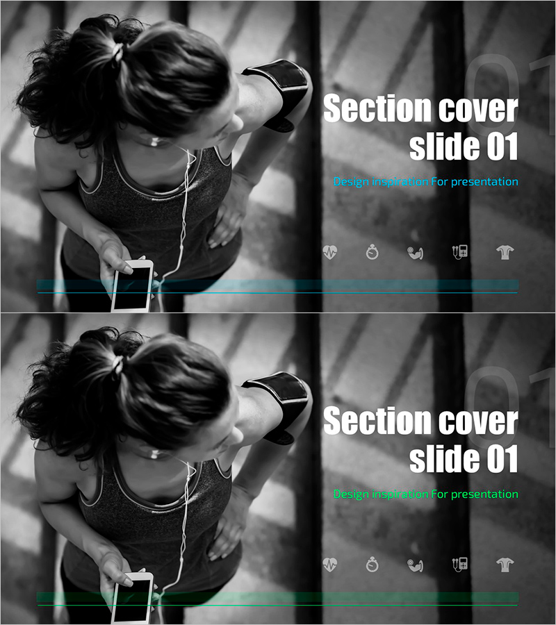 헬스 운동 템플릿 간지01 – 섹션 커버 슬라이드