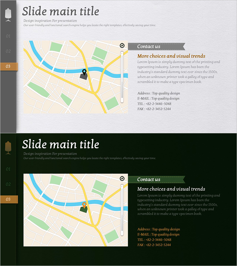 작업실 위치 안내 슬라이드 템플릿