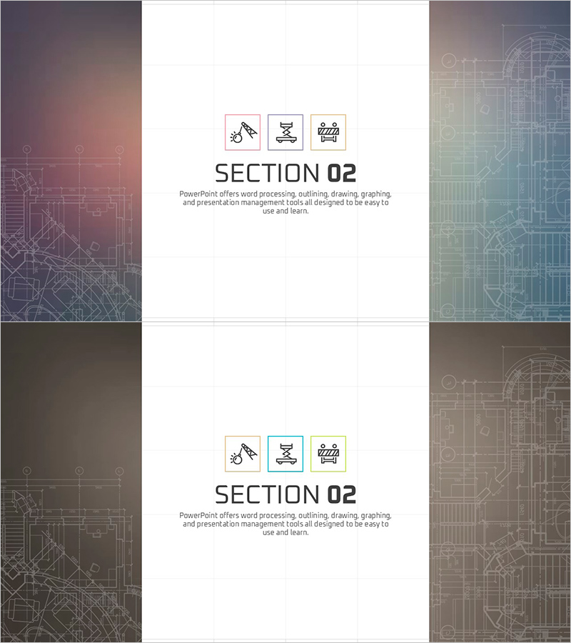 건축 디자인 계획서 간지 – 창의적이고 현대적인 비주얼