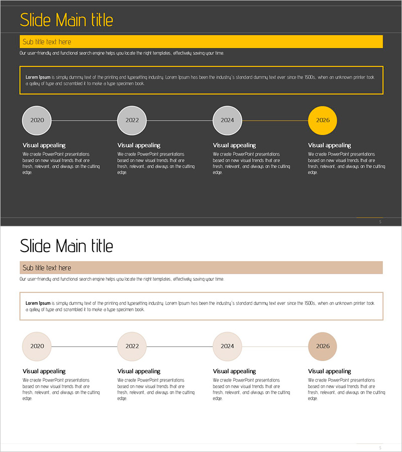연혁 및 로드맵 슬라이드 – 비즈니스 전략과 성장